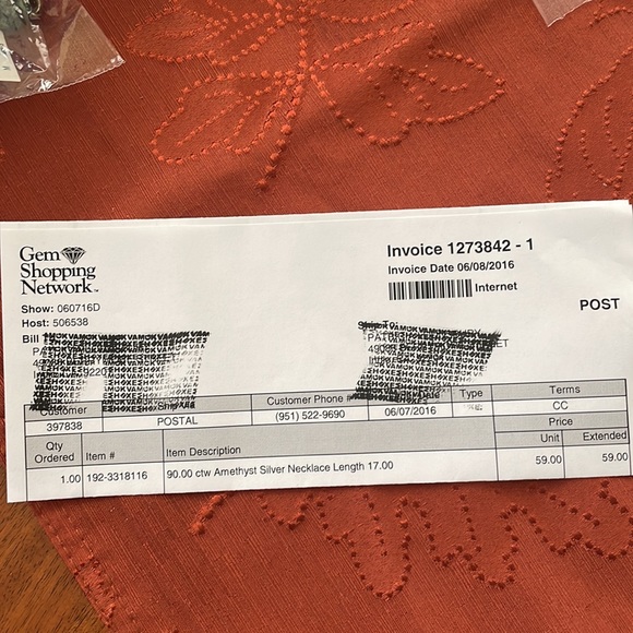 Amethyst 17” necklace - Picture 2 of 2